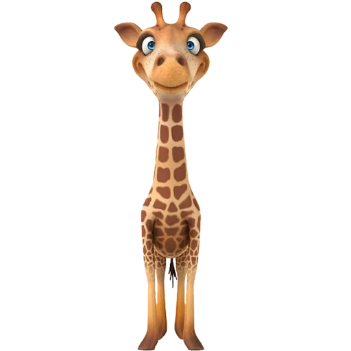 giraffe, frohe giraffe, kleine giraffe, giraffe 120x90 3 pcs, die giraffe schaut auf