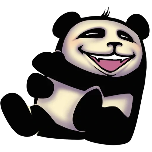 panda, panda genial, gracioso pandocheck, cool panda cat pegatinas