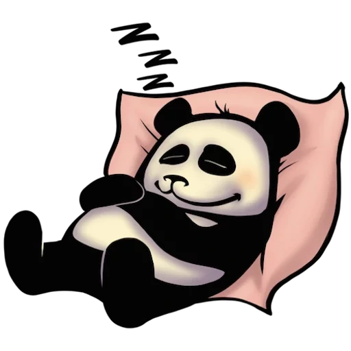 panda, cool panda, funny pancakes, cool stickers of panda-nurses