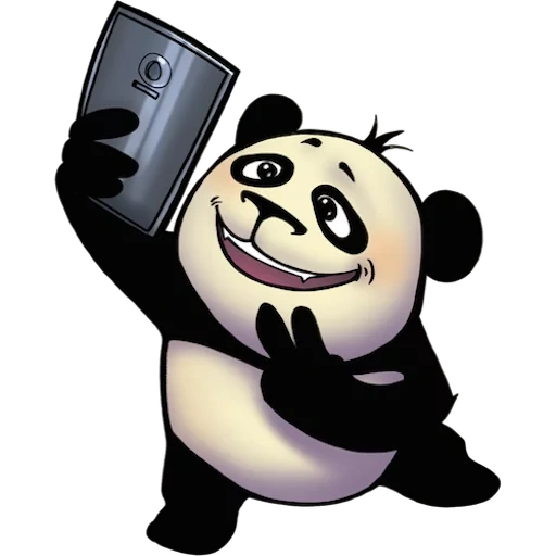 panda, drôle, icca panda, panda drôle, panda cool