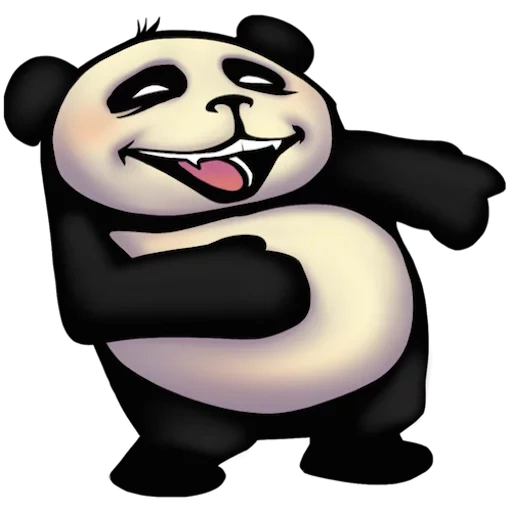 panda, panda genial, gracioso pandocheck, cool panda cat pegatinas