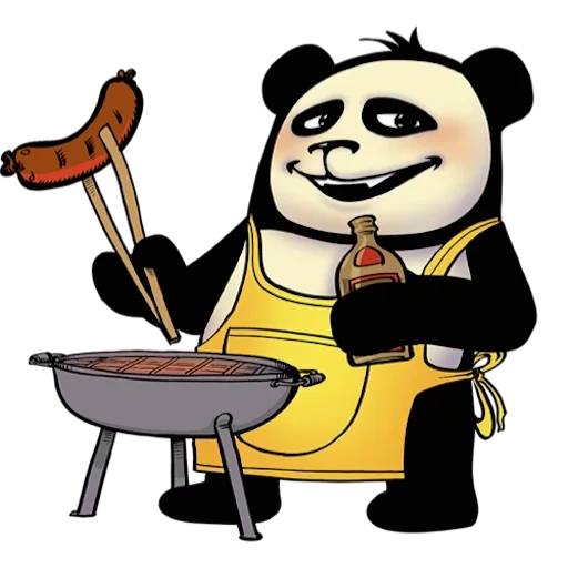 panda, panda chef, panda panda, funny pancakes, cool panda