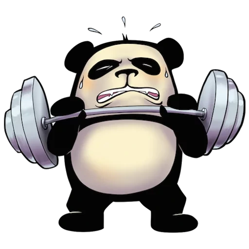 panda, engraçado, movimento panda, barra panda, panda legal