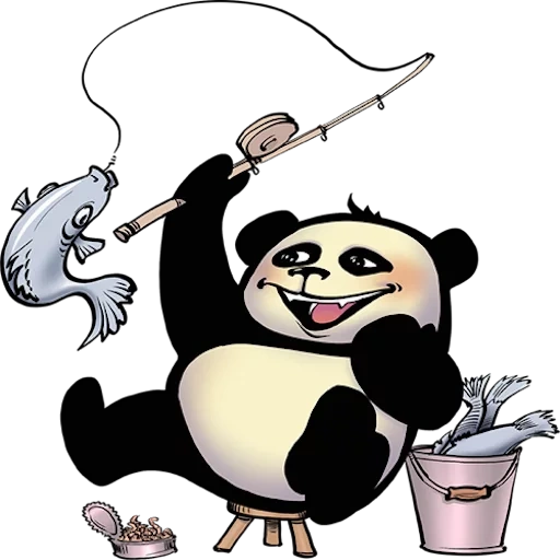 panda, funny, panda is drinking, funny pancakes, cool panda