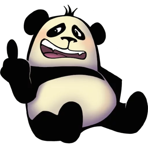 panda, divertente, panda fresca