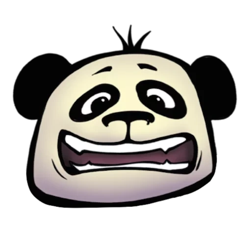 panda, engraçado, rosto de panda, panda legal