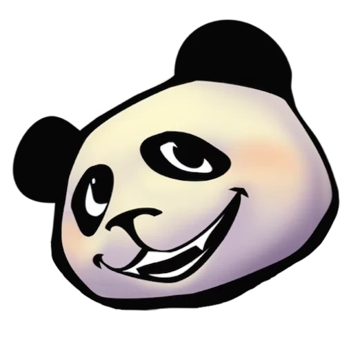 panda, panda emoji, museau de panda, panda cool