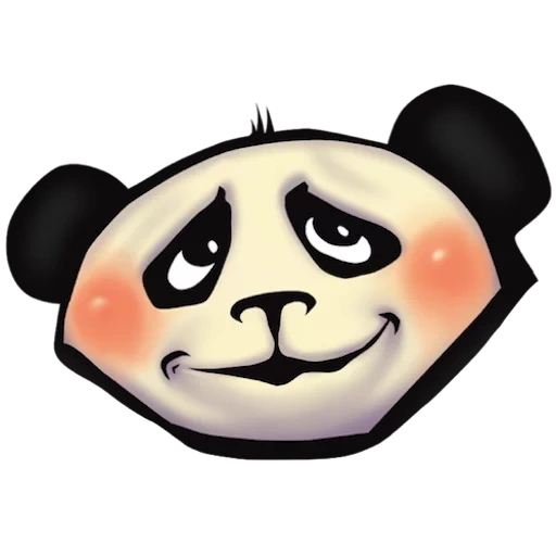 панда, смайлик панда, прикольные панда, смешные пандочек
