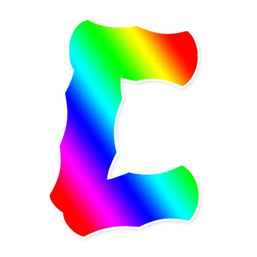 regenbogen, regenbogenalphabet, regenbogenbriefe russen, das alphabet des regenbogenbogens, transparenter hintergrund von regenbogenalphabet