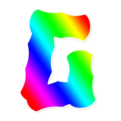 rainbow, rainbow letter, rainbow alphabet russian, alphabet rainbow, rainbow letter transparent background