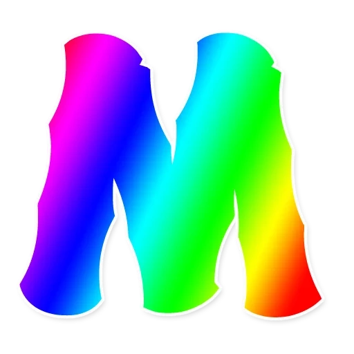 farbbuchstaben, regenbogenbriefe, regenbogenalphabet, das alphabet des regenbogenbogens, transparenter hintergrund von regenbogenalphabet