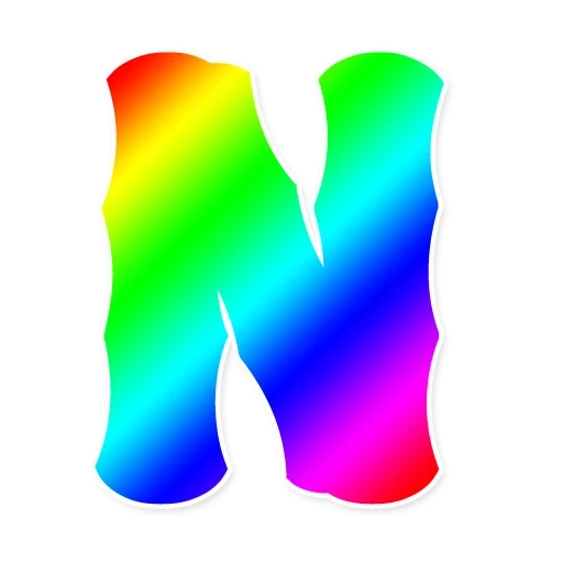 regenbogen, farbbuchstaben, regenbogenbriefe, das alphabet des regenbogenbogens, transparenter hintergrund von regenbogenalphabet
