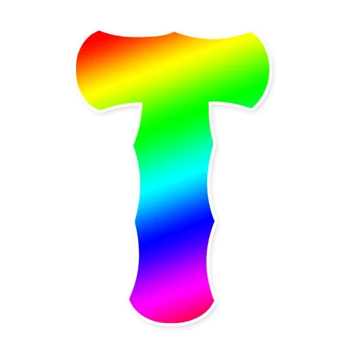 arco iris, letras de color, letras arcoiris, letra arcoiris, rainbow alfabeto fondo transparente