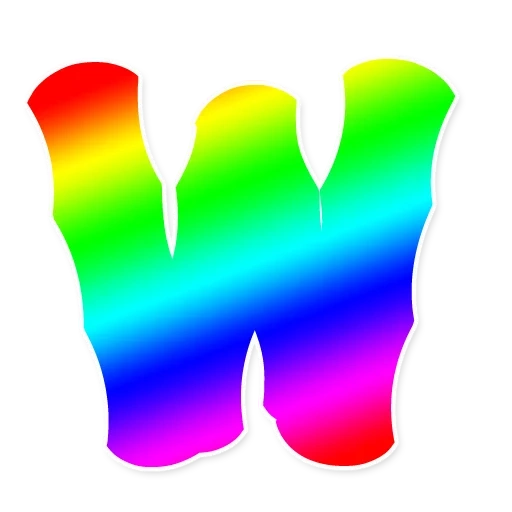 the rainbow, huruf berwarna, huruf pelangi, huruf pelangi, latar belakang transparan huruf pelangi