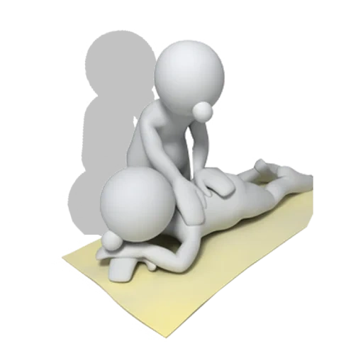 3d man, small massage, posture white man, the posture of a white man, white little man massage