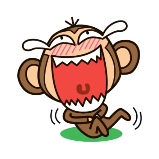 una scimmia, ridendo, monkey coffee, disegno scimmia, monkey ride