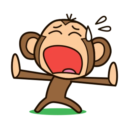обезьяна, обезьяна кофе, обезьянка рисунок, смеющийся обезьяна, мультяшная обезьяна