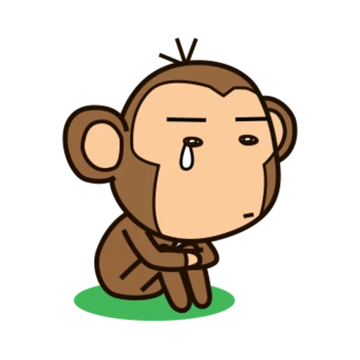 un mono, dibujo de mono, caricatura de mono, mono de dibujos animados
