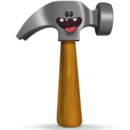 filme emoji, um martelo de crianças, clipart hammer, martelo vetorial