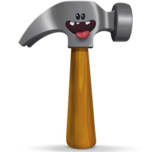 emotional film, children's hammers, clip hammer, vector hammer