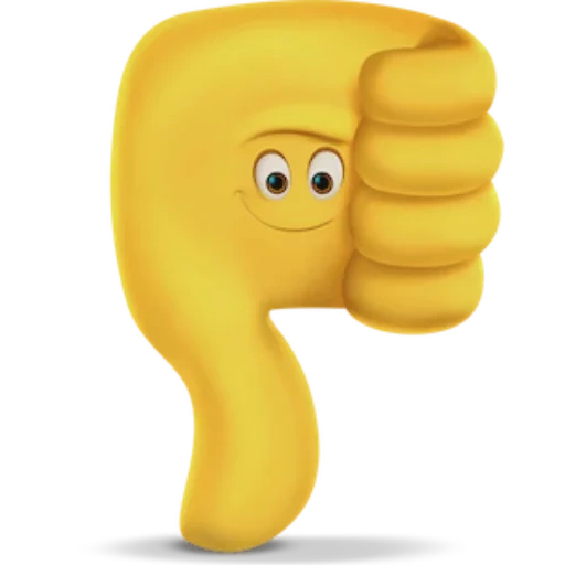 film emoji, karakter senyum, jari ke bawah emoji
