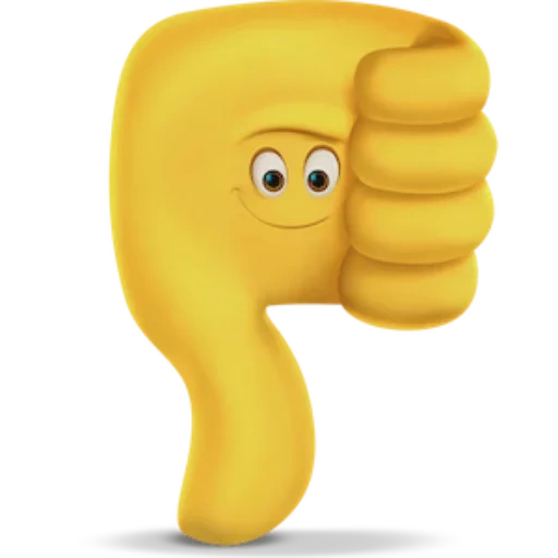 emotional film, smiling face figure, finger down emoji