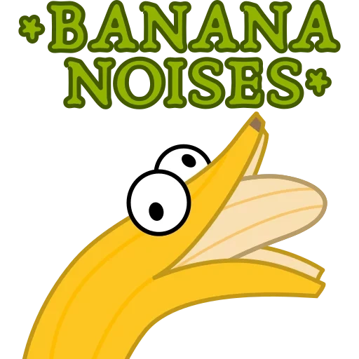 бананы, бананчик арт, наклейка банан, банана банана мультфильм