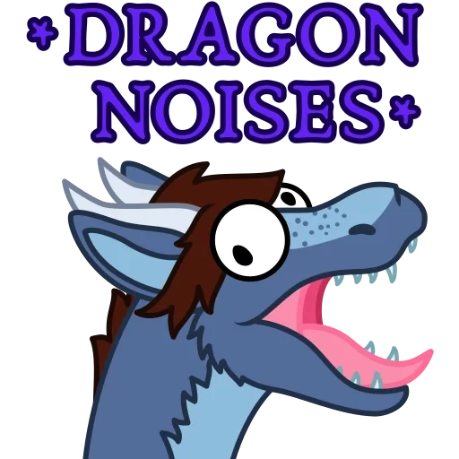 dragon noises, наклейка клюв
