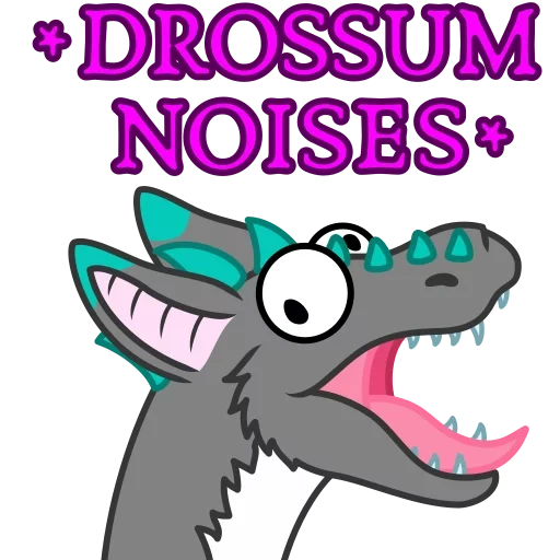 аниме, dragon noises, дракон наклейка, вымышленный персонаж