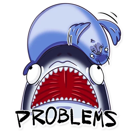 shark, sharks are funny, vegas corderon, weekly emblem