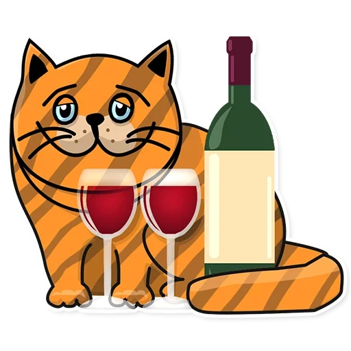 кот, кот вином, кот пушистый