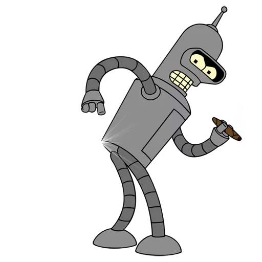 future rack, futuristischer rahmenroboter, futurama bender, die zukunft bender, futurama charakter bender