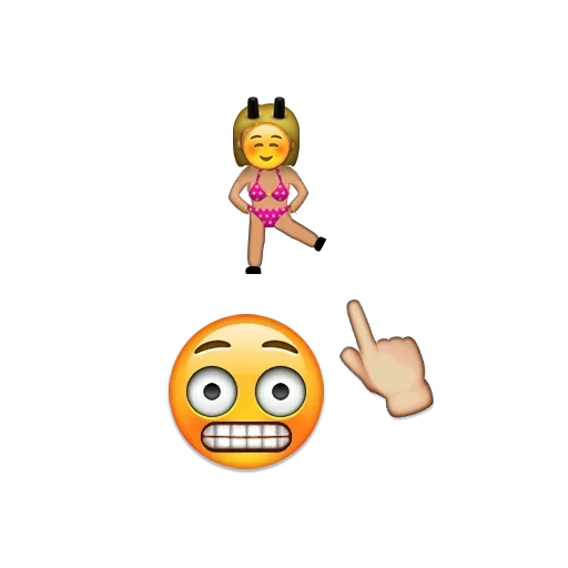 emoji, emotikon baru, emoji itu manis, smiley dengan tangan, emoji gila