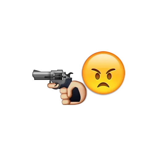 smile pistol, pistol emoji, pistol emoji, pistol smiley, emoji adalah revolver