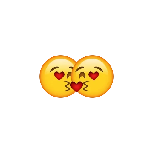 emoji, emoji est doux, emoji kiss, baiser souriant