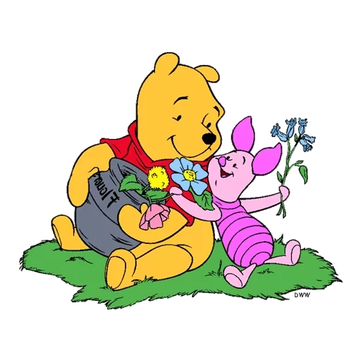 winnie l'ourson, winnie l'ourson, piglet winnie pooh, fleurs de peluches de winnie, winnie pooh piglet disney