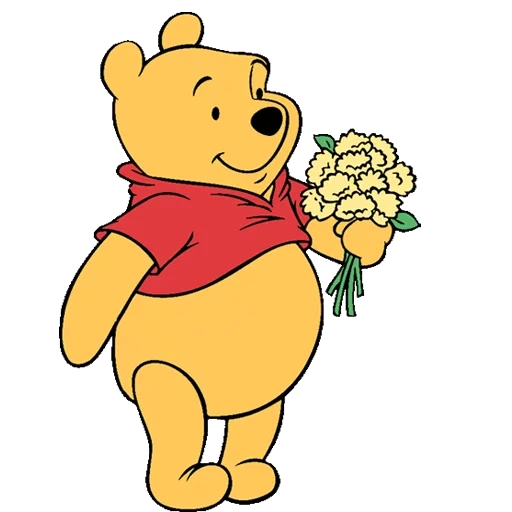 fleurs, winnie l'ourson, winnie l'ourson, fleurs de peluches de winnie, disney winnie pukh