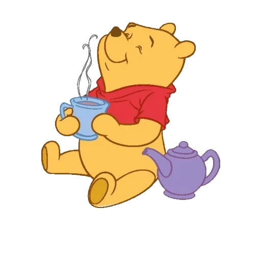 pooh pooh, winnie the pooh, winnie the pooh madu, good morning cartoon, selamat pagi karakter kartun