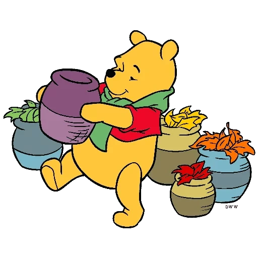 caca, winnie l'ourson, the walt disney company, winnie le peluche du pot disney, pot de miel winnie pukh disney