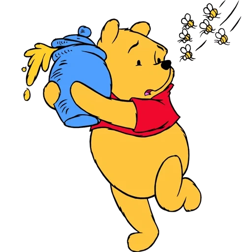 winnie l'ourson, winnie l'ourson, winnie pooh miel, disney winnie pukh, clipart winnie pukh