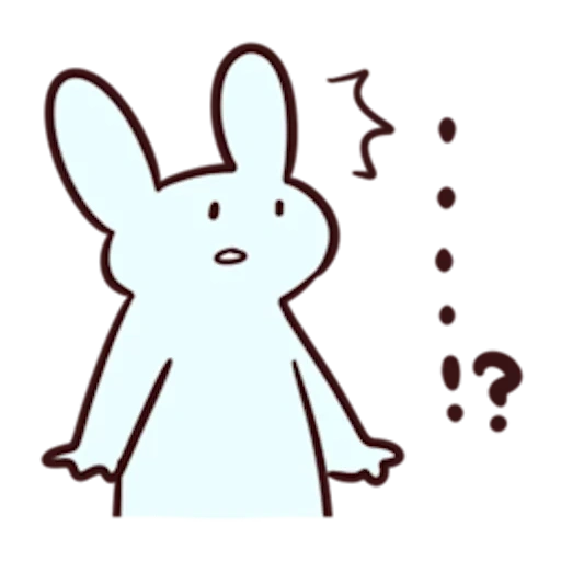 rabbit-rabbit, cartoon rabbit, modello di coniglio carino, schizzo di coniglietto carino, carino coniglio cartone animato