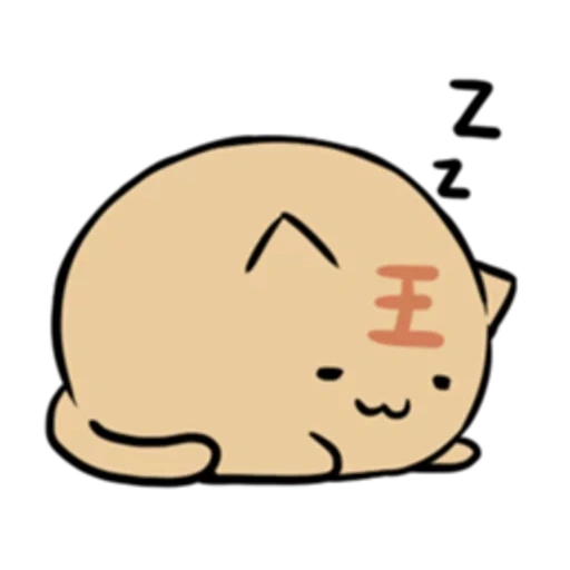 kawai seal, cat pfik anime, das bild von cavai, schöne chibi figurenmalerei, schöne bilder von robben