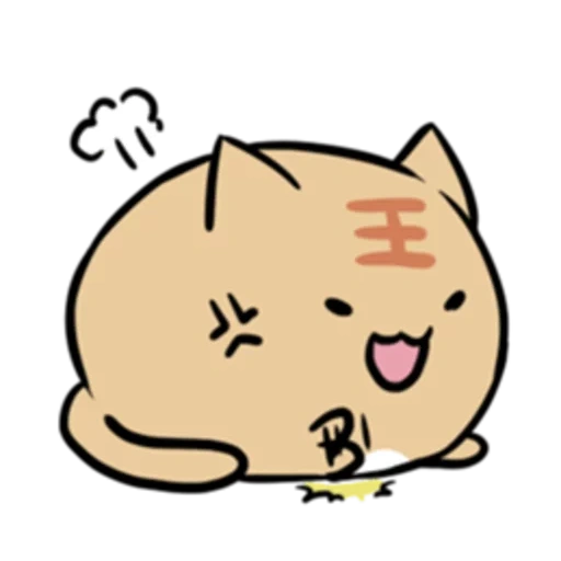 gatos lindos, dibujos de kawaii, hermosos gatos de anime, saddle de gato de anime, lindas pegatinas de gatos