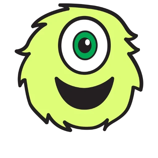 a toy, the eyes of monsters, eyes of monsters, mike wazowski 2 eyes, the eyes of monsters are cartoony