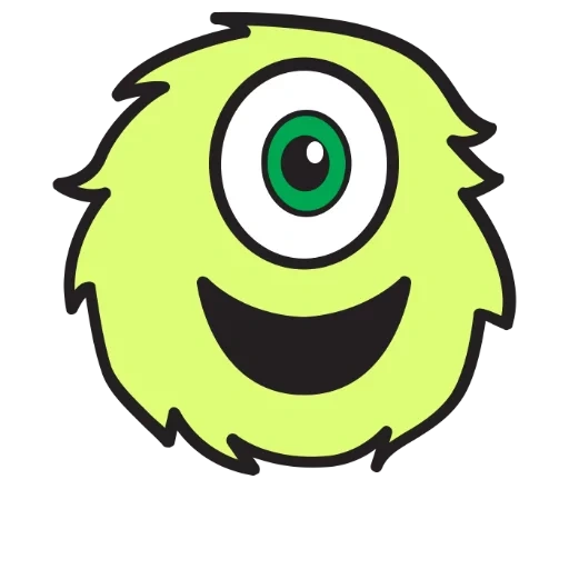 giocattolo, gli occhi del mostro, gli occhi del mostro, mike wazowski 2 eyes, cartone animato con occhi di mostro