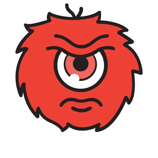 child, monsters, character, montrustrik icon, red monster