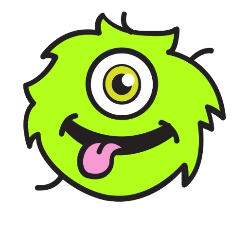 monster, monster drawing, mike wazowski 2 eyes, monster corporation 3, vinicius monsters logo