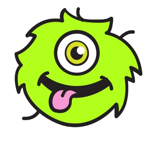 monster, motif de monstre, mike wazowski 2 eyes, monster company 3, logo vinicius monsters