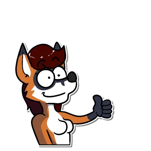 fox, fury, animação, fox fry, raposa de desenho animado