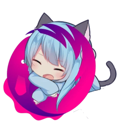 chibi, anime, chibi beberapa, amashiro natsuki, anime emoji 128 128